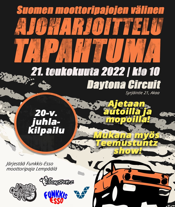 Suomen moottoripajojen ajotapahtuma Akaalla 21.5.Pyhäjoen moottoripajalta osallistuville nuorille retki on ilmainen. Majoitusjärjestelyistä, ruokailuista ja matkoista ilmoitetaan ilmoittautuneille. Ilmoittautuminen on päättynyt mutta yksittäisiä paikkoja voi tiedustella edelleen.