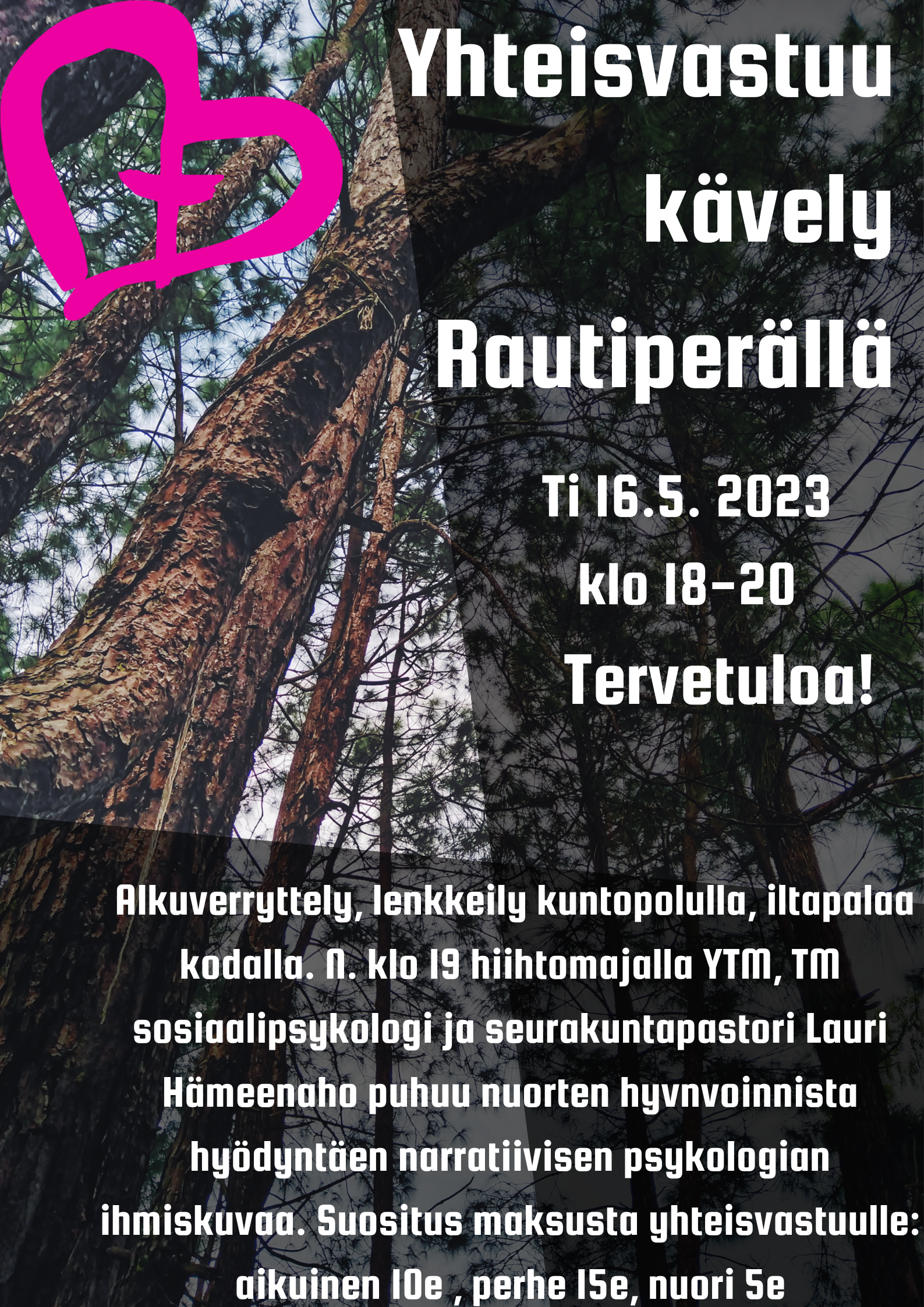 Yhteisvastuukävely ja alustus nuorten hyvinvoinnista